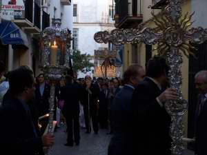 La Cruz de Guia es de plata de ley con apliques dorados de Manuel Gabella Baeza 